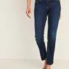 Old Navy Mid-Rise Power Slim Straight Jeans For Women -Eddie Bauer Store cn28691628