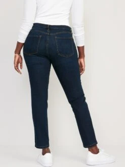 Old Navy Mid-Rise Power Slim Straight Jeans For Women -Eddie Bauer Store cn50634168