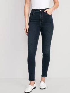Old Navy Extra High-Waisted Rockstar 360° Stretch Super-Skinny Jeans For Women -Eddie Bauer Store cn53043178