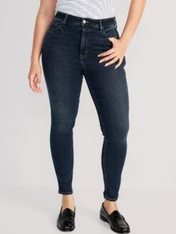 Old Navy Extra High-Waisted Rockstar 360° Stretch Super-Skinny Jeans For Women -Eddie Bauer Store cn53296175