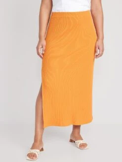 Old Navy Pull-On Rib-Knit Maxi Skirt For Women -Eddie Bauer Store cn53473562