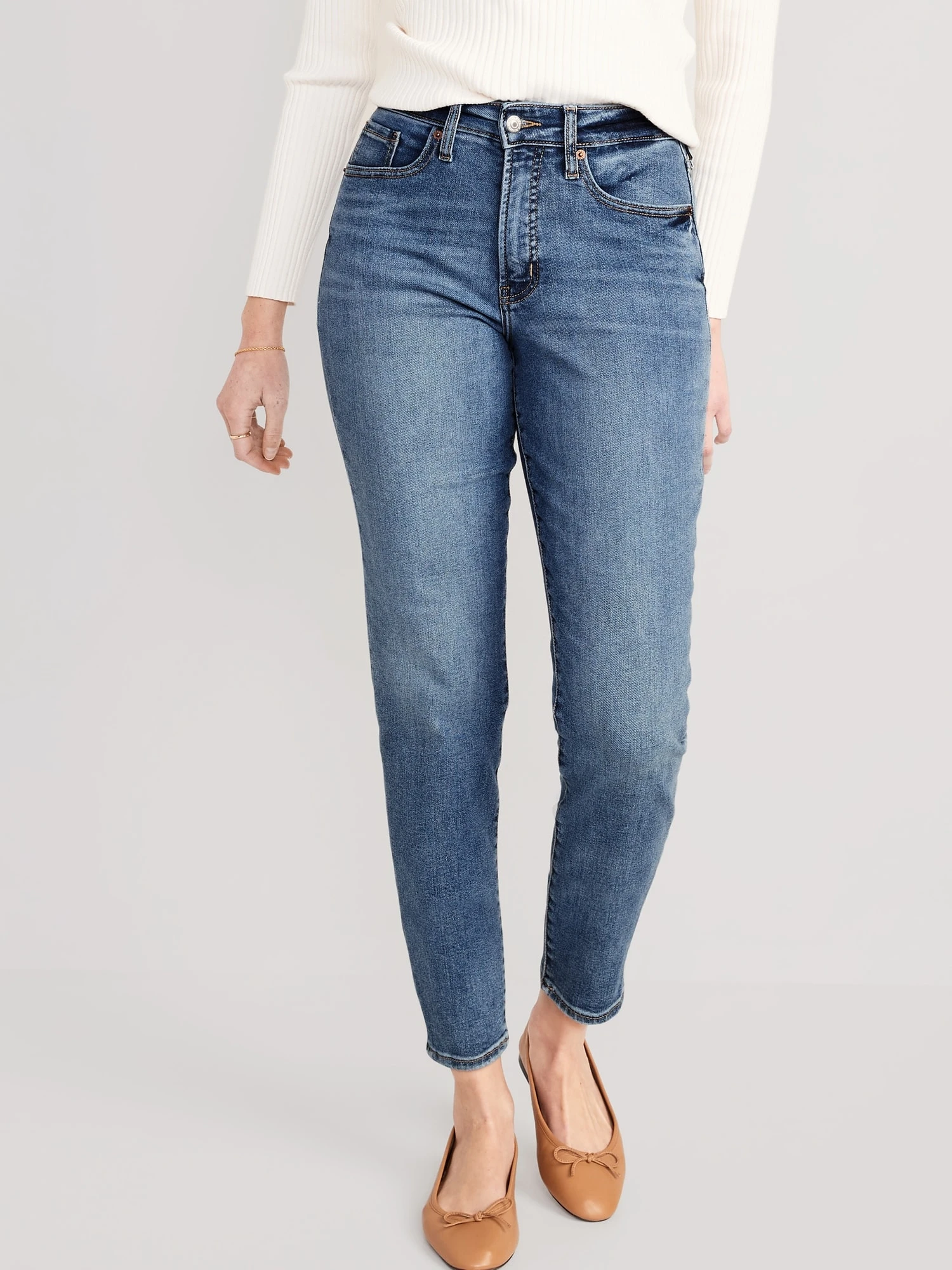 Old Navy High-Waisted OG Straight Ankle Jeans For Women 3 Old Navy High-Waisted OG Straight Ankle Jeans For Women
