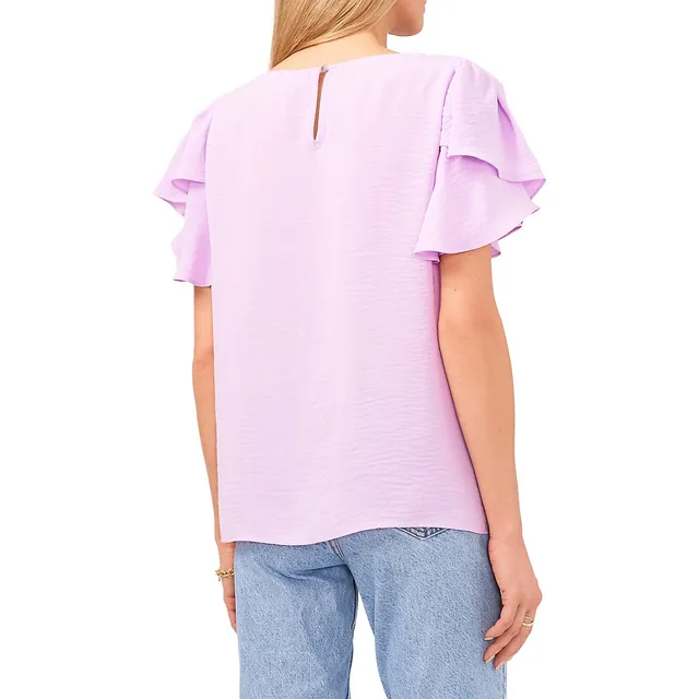 Vince Camuto Tulip-Sleeve Crinkle Gauze Blouse 4 Vince Camuto Tulip-Sleeve Crinkle Gauze Blouse - Image 2
