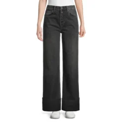 RAILS Getty High-Waisted Wide-Leg Cuffed Jeans