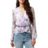 Davis Faux Wrap Floral Blouse