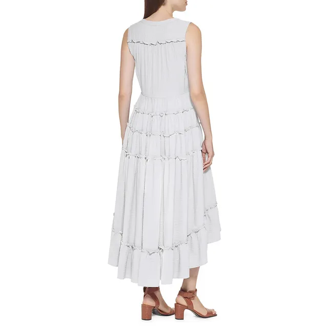 Calvin Klein Tiered Flounce-Hem Dress 4 Calvin Klein Tiered Flounce-Hem Dress - Image 2