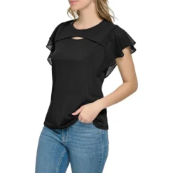 Calvin Klein Flutter-Sleeve Cut-Out Top -Eddie Bauer Store https3A2F2Fimage.s5a.com2Fis2Fimage2FTheBay2F196745337164 alt23Fwid3D120026hei3D120026qlt3D9026resMode3Dsharp226op usm3D0.92C1.02C82C0 640x