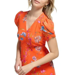 Calvin Klein Floral Chiffon V-Neck Dress -Eddie Bauer Store https3A2F2Fimage.s5a.com2Fis2Fimage2FTheBay2F196745706625 alt33Fwid3D120026hei3D120026qlt3D9026resMode3Dsharp226op usm3D0.92C1.02C82C0 640x