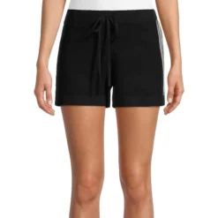 Sterling Stripe Cashmere Drawstring Shorts