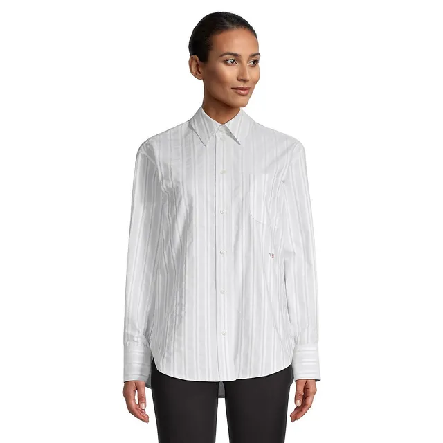 Victoria Beckham Oversized Striped Shirt 3 Victoria Beckham Oversized Striped Shirt