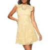 Lipsy Lace Flutter-Sleeve A-Line Dress