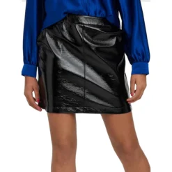 Vero Moda Vinyl Coated Short Skirt