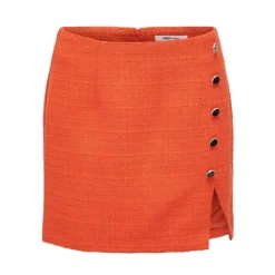 ONLY Firenze High-Waist Side-Slit Bouclé Mini Skirt