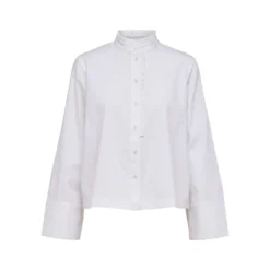 Selected Femme Serafina Ruffled Organic Cotton Shirt