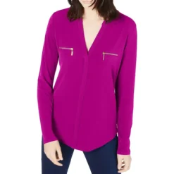 Zip-Pocket Blouse
