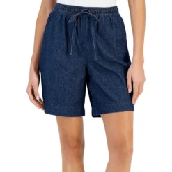 ​Emilia Relaxed Pull-On Denim Shorts