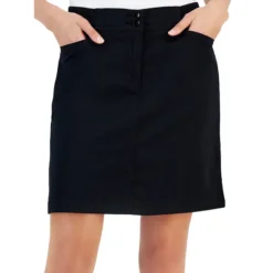 Knit-Waistband Skort