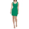 Guess Scuba Crepe Ruched Sheath Dress