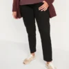 Old Navy Maternity Full Panel O.G. Straight Black-Wash Jeans