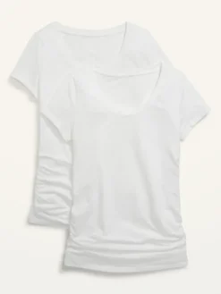 Old Navy Maternity Scoop-Neck Side-Shirred T-Shirt 2-Pack -Eddie Bauer Store https3A2F2Foldnavy.gapcanada.ca2Fwebcontent2F00272F7562F1812Fcn27756181.jpg 640x