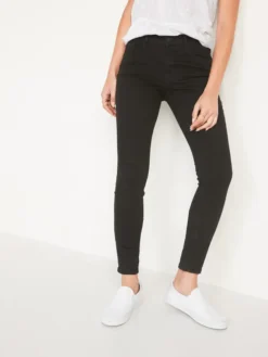 Old Navy Mid-Rise Pop Icon Black-Wash Skinny Jeans For Women