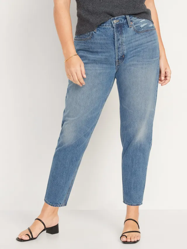 Old Navy High-Waisted Button-Fly Slouchy Taper Non-Stretch Ankle Jeans For Women 7 Old Navy High-Waisted Button-Fly Slouchy Taper Non-Stretch Ankle Jeans For Women - Image 5