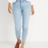 Old Navy High-Waisted OG Straight Button-Fly Extra-Stretch Jeans For Women