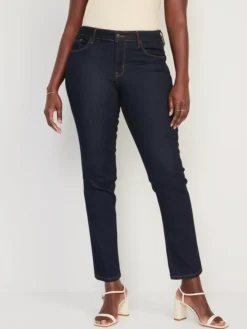 Old Navy Mid-Rise Power Slim Straight Jeans For Women -Eddie Bauer Store https3A2F2Foldnavy.gapcanada.ca2Fwebcontent2F00502F6342F4332Fcn50634433.jpg 640x
