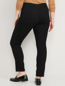 Old Navy Mid-Rise Power Slim Straight Black Jeans For Women -Eddie Bauer Store https3A2F2Foldnavy.gapcanada.ca2Fwebcontent2F00502F7312F3852Fcn50731385.jpg 640x