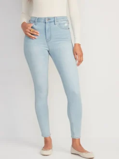 Old Navy Extra High-Waisted Rockstar 360° Stretch Super-Skinny Jeans For Women