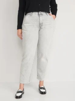 Old Navy Curvy Extra High-Waisted Sky-Hi Straight Pop-Color Cut-Off Workwear Jeans For Women -Eddie Bauer Store https3A2F2Foldnavy.gapcanada.ca2Fwebcontent2F00512F8502F0492Fcn51850049.jpg 640x