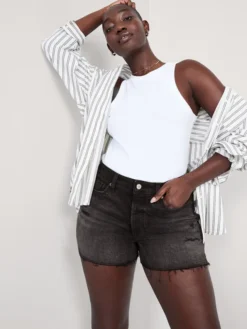 Old Navy High-Waisted Button-Fly O.G. Straight Ripped Side-Slit Jean Shorts For Women -- 3-inch Inseam 9 Old Navy High-Waisted Button-Fly O.G. Straight Ripped Side-Slit Jean Shorts For Women -- 3-inch Inseam -Eddie Bauer Store https3A2F2Foldnavy.gapcanada.ca2Fwebcontent2F00522F5582F9882Fcn52558988.jpg 640x