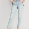 Old Navy High-Waisted Rockstar Super-Skinny Distressed Ankle Jeans For Women