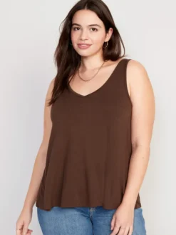 Old Navy Sleeveless Luxe V-Neck Swing T-Shirt For Women -Eddie Bauer Store https3A2F2Foldnavy.gapcanada.ca2Fwebcontent2F00522F6132F6442Fcn52613644.jpg 640x