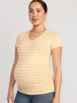 Old Navy Maternity V-Neck Side-Shirred T-Shirt