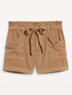 Old Navy Extra High-Waisted Tie-Front Cargo Workwear Shorts For Women - 4-inch Inseam -Eddie Bauer Store https3A2F2Foldnavy.gapcanada.ca2Fwebcontent2F00522F7032F0812Fcn52703081.jpg 640x