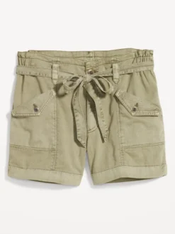 Old Navy Extra High-Waisted Tie-Front Cargo Workwear Shorts For Women - 4-inch Inseam -Eddie Bauer Store https3A2F2Foldnavy.gapcanada.ca2Fwebcontent2F00522F7122F4622Fcn52712462.jpg 640x