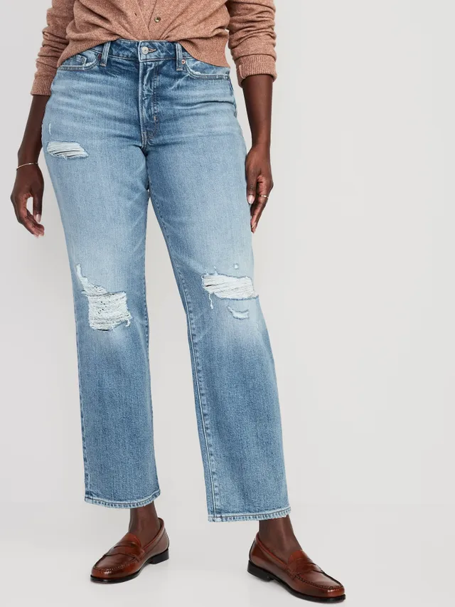 Old Navy Curvy High-Waisted OG Loose Ripped Jeans For Women 7 Old Navy Curvy High-Waisted OG Loose Ripped Jeans For Women - Image 5