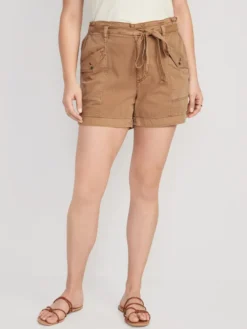 Old Navy Extra High-Waisted Tie-Front Cargo Workwear Shorts For Women - 4-inch Inseam -Eddie Bauer Store https3A2F2Foldnavy.gapcanada.ca2Fwebcontent2F00522F8632F6722Fcn52863672.jpg 640x
