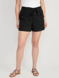Old Navy Extra High-Waisted Tie-Front Cargo Workwear Shorts For Women - 4-inch Inseam -Eddie Bauer Store https3A2F2Foldnavy.gapcanada.ca2Fwebcontent2F00522F8822F9922Fcn52882992.jpg 640x
