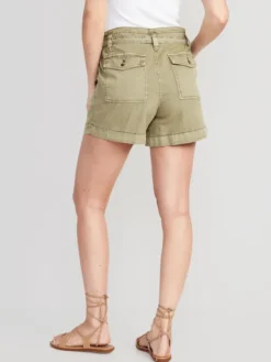 Old Navy Extra High-Waisted Tie-Front Cargo Workwear Shorts For Women - 4-inch Inseam -Eddie Bauer Store https3A2F2Foldnavy.gapcanada.ca2Fwebcontent2F00522F9162F3012Fcn52916301.jpg 640x