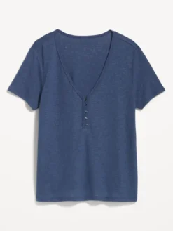Old Navy Linen-Blend V-Neck Henley T-Shirt For Women -Eddie Bauer Store https3A2F2Foldnavy.gapcanada.ca2Fwebcontent2F00522F9212F4952Fcn52921495.jpg 640x