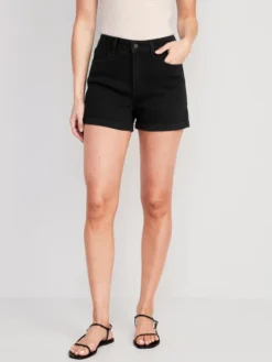 Old Navy High-Waisted OG Straight Jean Shorts For Women - 3-inch Inseam