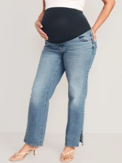 Old Navy Maternity Full Panel OG Loose Side-Split Jeans