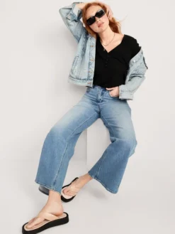 Old Navy Linen-Blend V-Neck Henley T-Shirt For Women -Eddie Bauer Store https3A2F2Foldnavy.gapcanada.ca2Fwebcontent2F00532F0672F8082Fcn53067808.jpg 640x