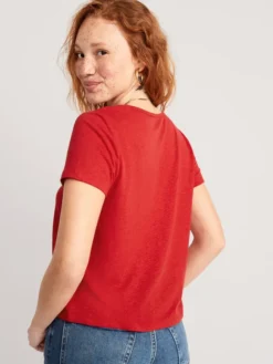 Old Navy Linen-Blend V-Neck Henley T-Shirt For Women -Eddie Bauer Store https3A2F2Foldnavy.gapcanada.ca2Fwebcontent2F00532F0762F1442Fcn53076144.jpg 640x