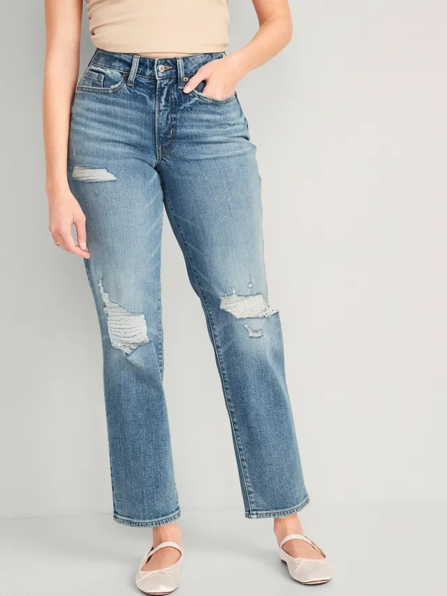 Old Navy Curvy High-Waisted OG Loose Ripped Jeans For Women 3 Old Navy Curvy High-Waisted OG Loose Ripped Jeans For Women