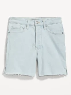 Old Navy High-Waisted Button-Fly OG Straight Side-Slit Jean Shorts For Women -- 5-inch Inseam -Eddie Bauer Store https3A2F2Foldnavy.gapcanada.ca2Fwebcontent2F00532F1452F1372Fcn53145137.jpg 640x