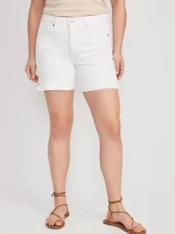 Old Navy High-Waisted Button-Fly OG Straight White-Wash Side-Slit Cut-Off Jean Shorts For Women -- 5-inch Inseam -Eddie Bauer Store https3A2F2Foldnavy.gapcanada.ca2Fwebcontent2F00532F1982F0302Fcn53198030.jpg 640x