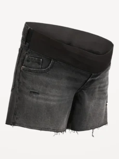 Old Navy Maternity Front Low Panel OG Straight Black Jean Cut-Off Shorts -- 5-inch Inseam -Eddie Bauer Store https3A2F2Foldnavy.gapcanada.ca2Fwebcontent2F00532F2912F7562Fcn53291756.jpg 640x